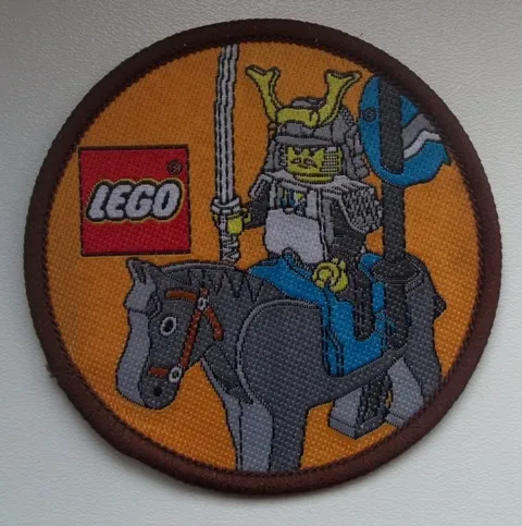 Patch, Sew-On Cloth Round, Samurai Swordsman