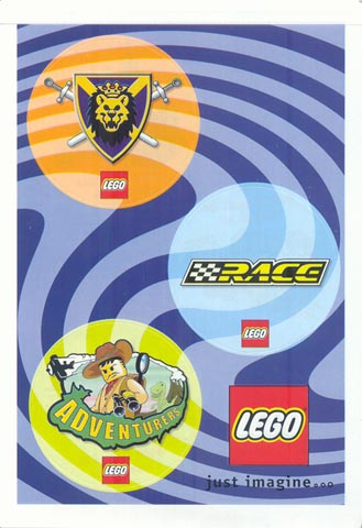 Postcard - Just Imagine graphics with 4 Stickers