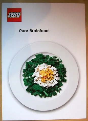Postcard - Pure Brainfood (spinach and egg)