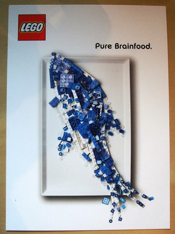 Postcard - Pure Brainfood (fish)