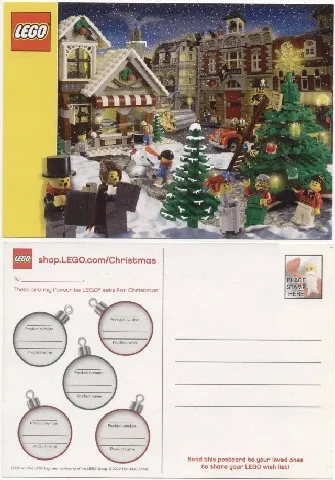 Postcard - Christmas Scene with 2009 Sets