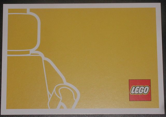 Postcard - Launch of our new corporate look - Minifigure Outline on Yellow