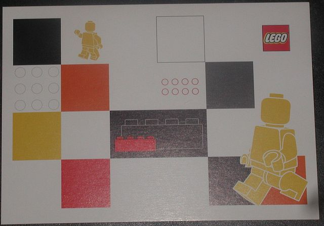 Postcard - Launch of our new corporate look - Walking Minifigure