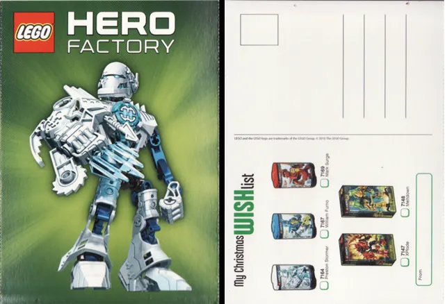 Postcard - World Club My Christmas Wish List - Hero Factory