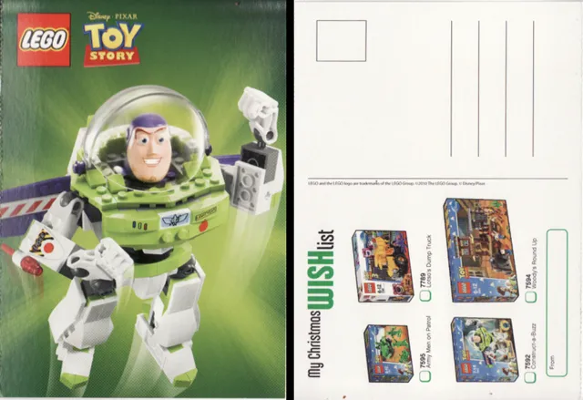 Postcard - World Club My Christmas Wish List - Toy Story