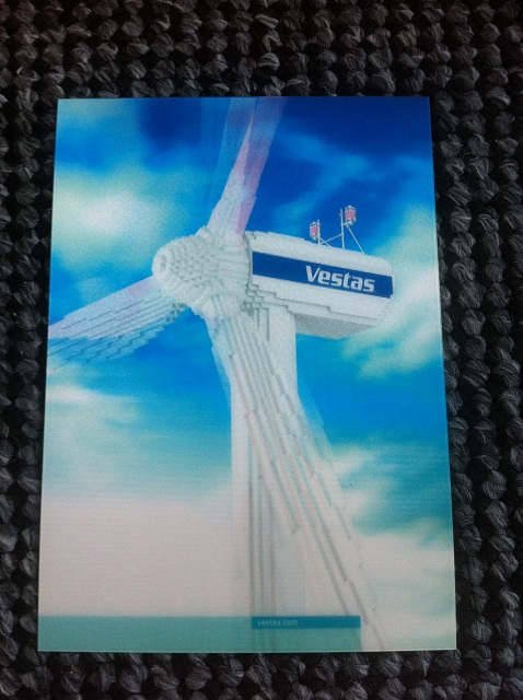 Postcard - Vestas Wind Turbine, 3D