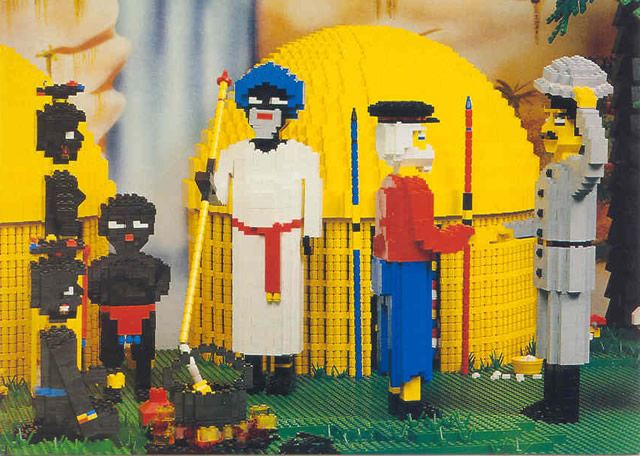 Postcard - Lego World Show, Adventurers - Henry Stanley's meeting with David Livingstone