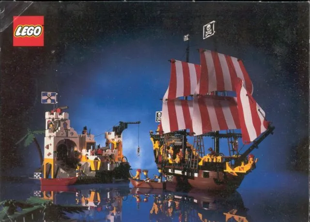 Postcard - Pirate Eldorado Fortress & Black Seas Barracuda (Exclusive for Lego Builders Club)
