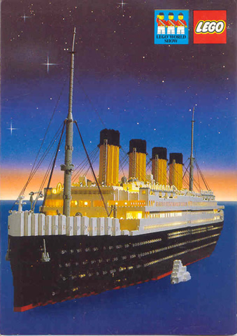 Postcard - Lego World Show, Ships and the Sea - The Titanic