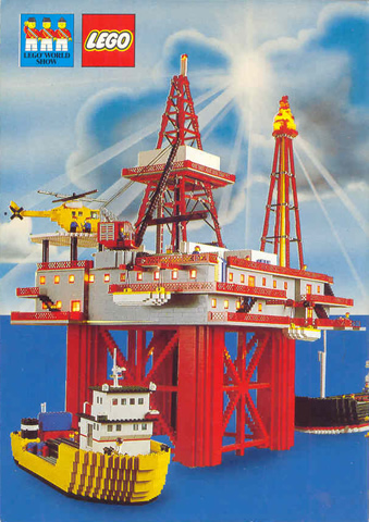 Postcard - Lego World Show, Ships and the Sea - The Drilling Rigs