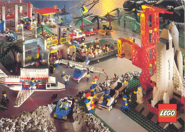 Postcard - Town Various Sets (Exclusive for Lego Builders Club) - 1990