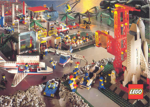 Postcard - Town Various Sets (Exclusive for Lego Builders Club) - 1990