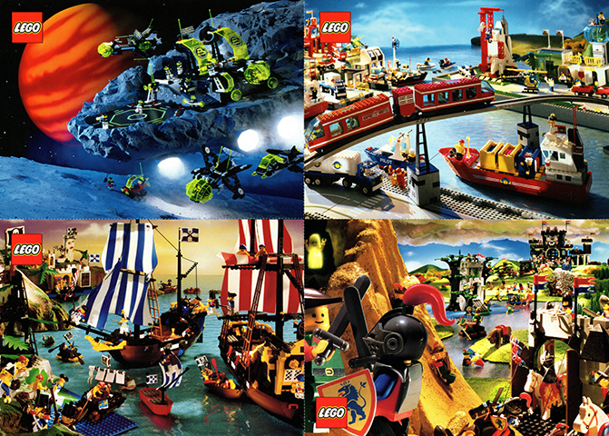 Postcard - Various Theme Postcards, Sheet of 4 (Exclusive for Lego Builders Club)