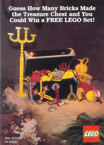 Postcard - Guessing Competition - Treasure Chest (exclusive for Lego Builders Club)