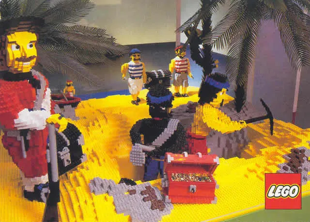 Postcard - Legoland Parks - Captain Kidd Scene (exclusive for Lego Builders Club)