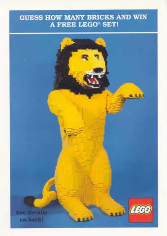 Postcard - Guessing Competition - Lion Model (exclusive for Lego Builders Club)