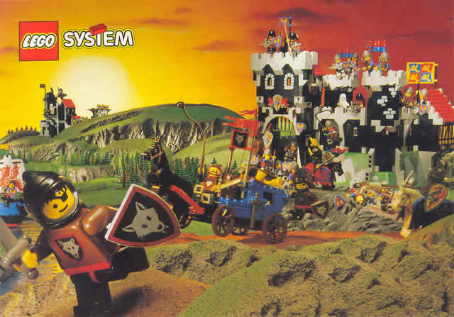 Postcard - Castle Wolfpack and Black Knight Sets
