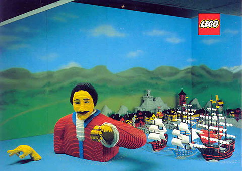 Postcard - Lego World Show, Great Adventures - Gulliver in Lilliput
