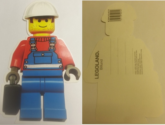 Postcard - Legoland Parks, Legoland Billund - Worker with Suitcase (DK041)