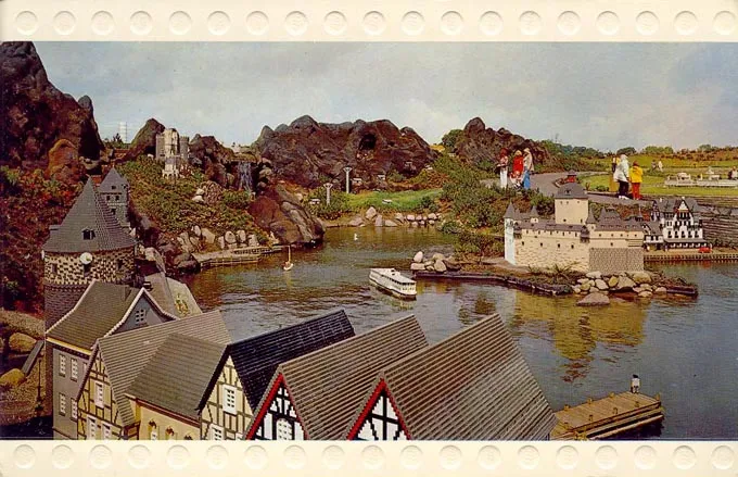 Postcard - Legoland Parks, Legoland Sierksdorf - Miniland, Rheinlandschaft mit Pfalz