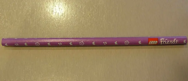 Pencil, Friends - Butterflies, Flowers, Music Notes Pattern