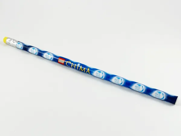 Pencil, LEGENDS OF CHIMA Blue with Chi Orbs, Yellow Eraser