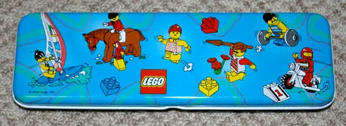 Pencil Case, Town Minifigures Pattern - Metal