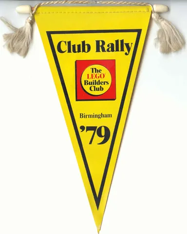 Flag, Pennant - LEGO Builders Club Rally - Birmingham - 1979
