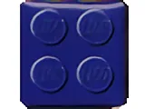 Magnet, Paul Frank Square with Blue 4 Studs Pattern