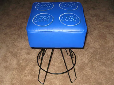 Stool, Paul Frank LEGO 2 x 2 Brick, Blue