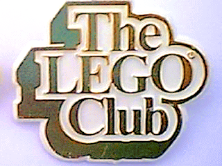 Pin, The LEGO Club UK Badge, Gold Text, White Background
