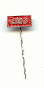 Pin, LEGO Logo Framed, Cast Metal - Stick Pin Attachment