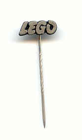 Pin, LEGO Logo, Cast Metal - Stick Pin Attachment