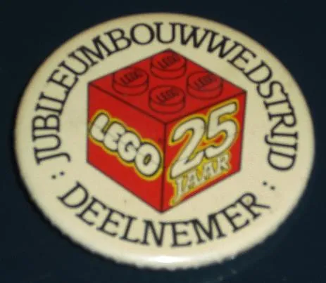 Pin, LEGO 25 Jaar, Jubileumbouwwedstrijd deelnemer