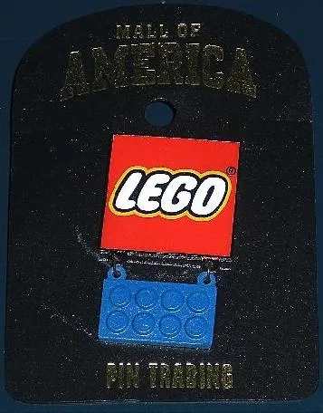 Pin, Mall of America, LEGO Logo with Brick Dangle