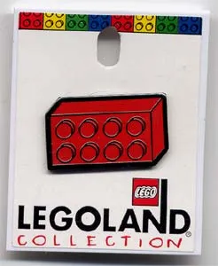 Pin, 2 x 4 Brick on Legoland Card