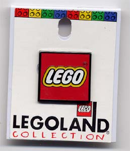 Pin, LEGO Logo Square Red