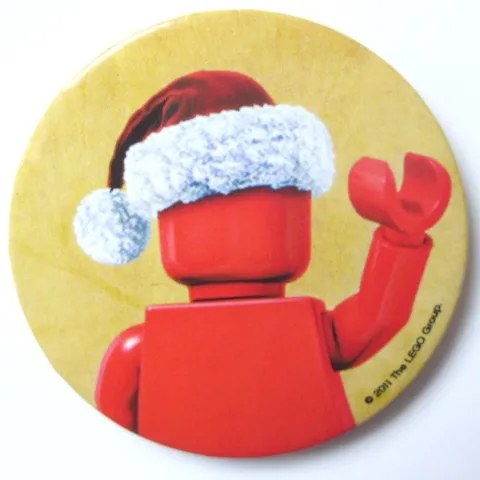 Pin, Minifigure - Santa Cap (Plastic Clip)