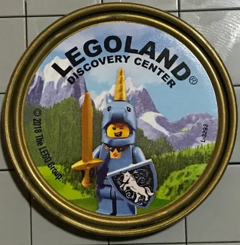 Pin, LEGOLAND Discovery Center Unicorn Guy 2 Piece Badge