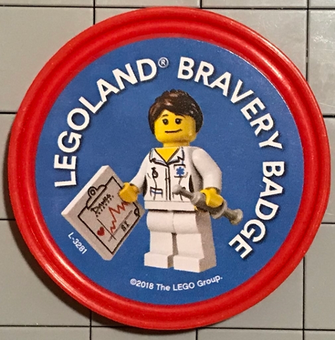 Pin, LEGOLAND Bravery Badge 2 Piece Badge