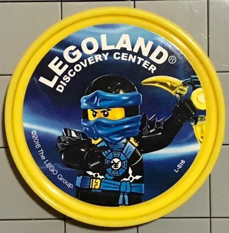 Pin, LEGOLAND Discovery Center NINJAGO Jay 2 Piece Badge