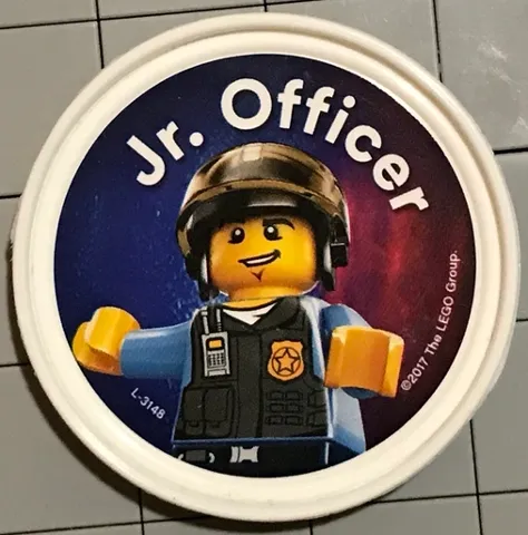 Pin, Jr. Officer 2 Piece Badge