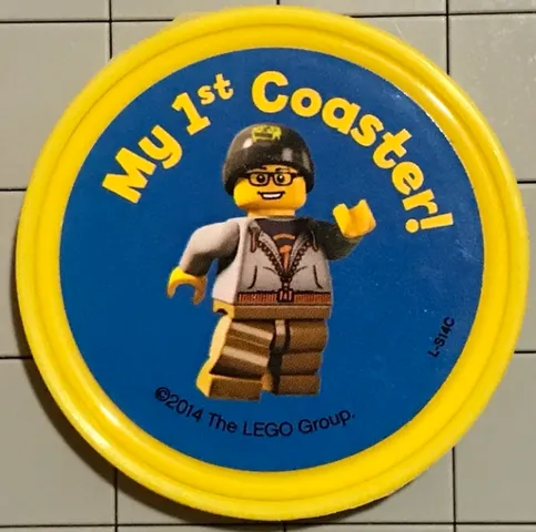 Pin, My 1st Coaster! 2 Piece Badge