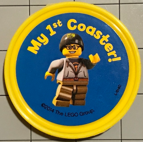 Pin, My 1st Coaster! 2 Piece Badge