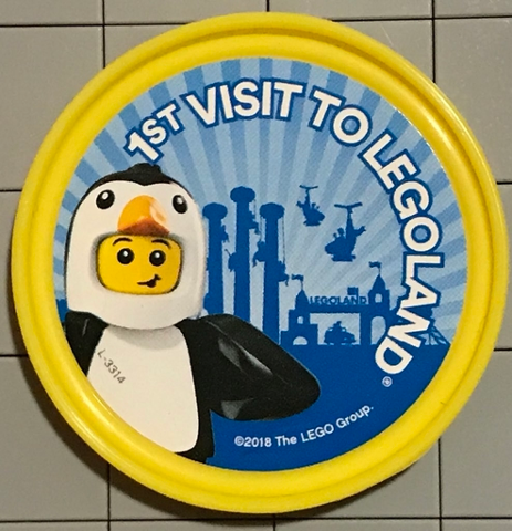 Pin, 1st Visit To Legoland 2 Piece Badge