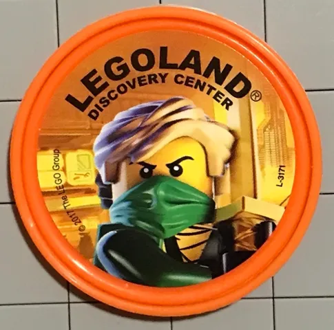 Pin, LEGOLAND Discovery Center NINJAGO Lloyd with Hair 2 Piece Badge