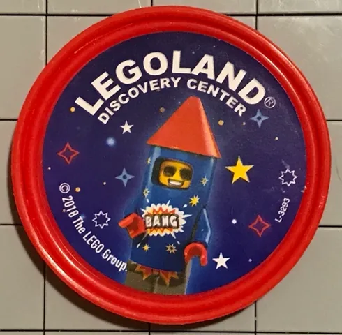 Pin, LEGOLAND Discovery Center Rocket Man 2 Piece Badge