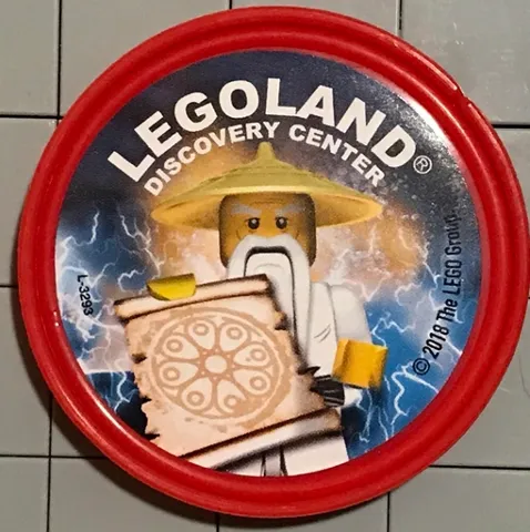 Pin, LEGOLAND Discovery Center NINJAGO Master Wu 2 Piece Badge