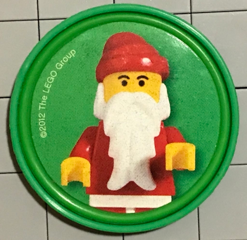 Pin, Santa 2 Piece Badge