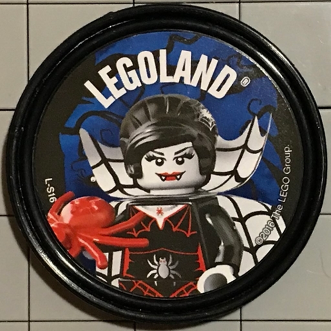 Pin, LEGOLAND Spider Lady 2 Piece Badge